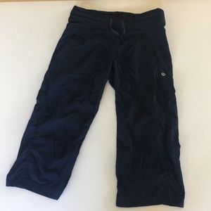 Blue Lululemon capris